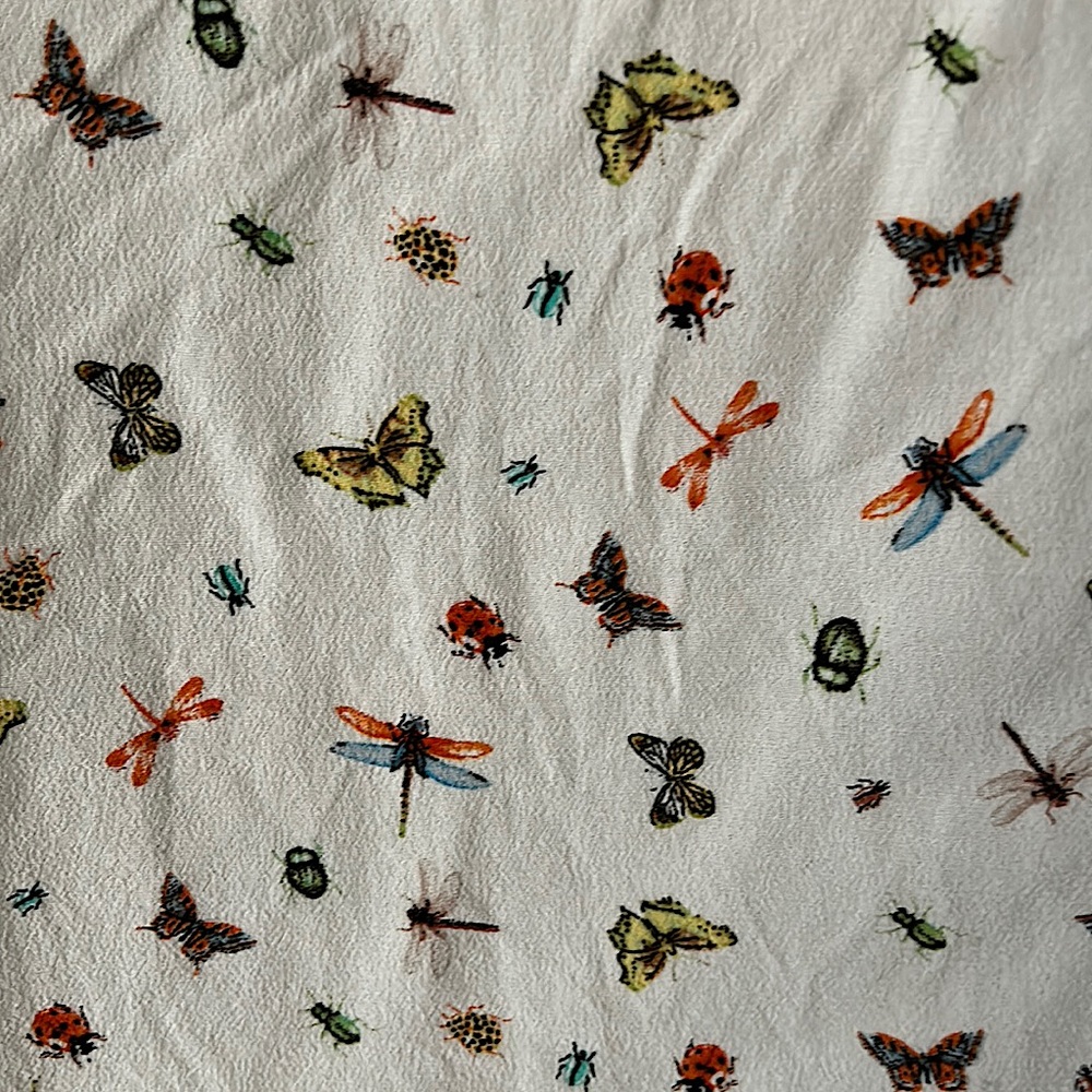 Philosophy Beautiful Colorful Insect Flutter Sleeves Shirt Top Size M - Picture 3 of 5